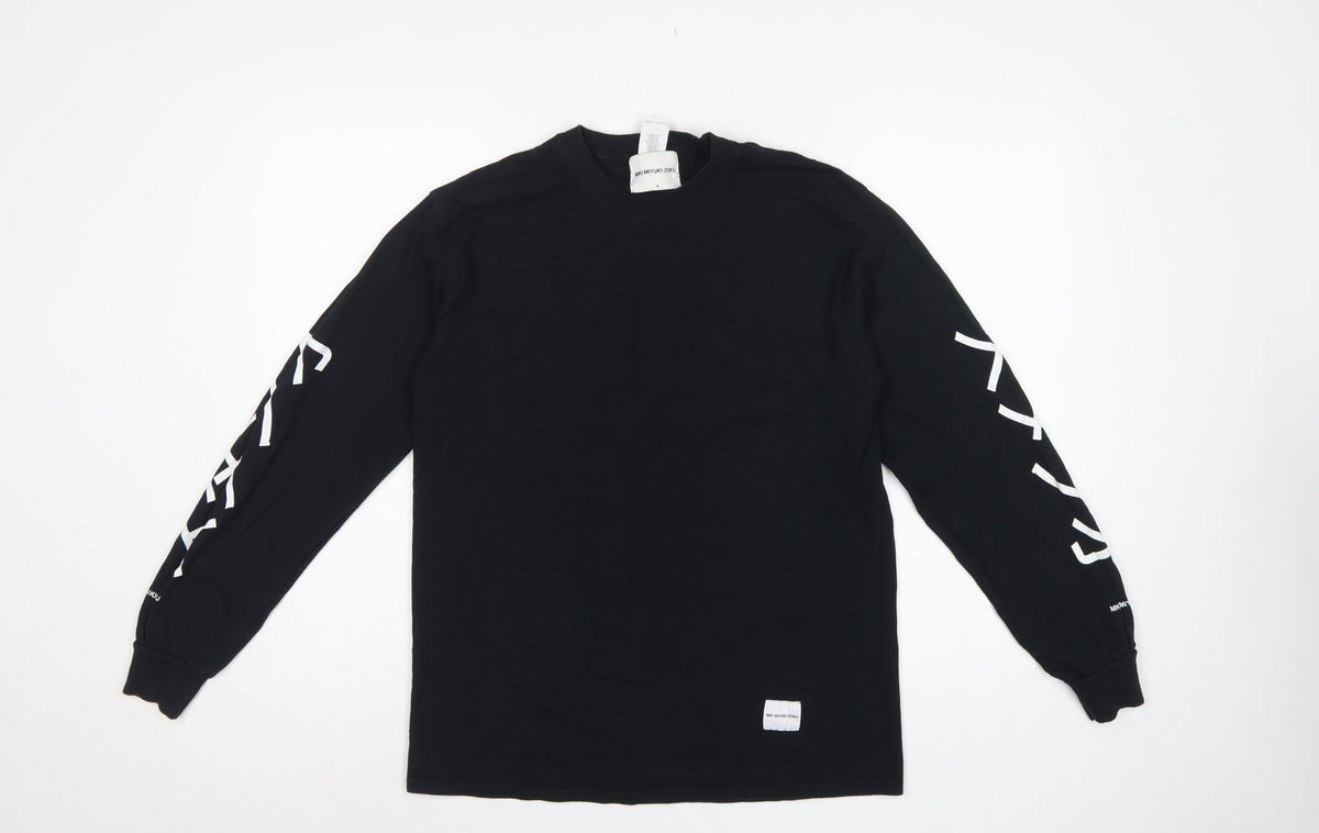 MKI Miyuki Zoku Men's Black M Long Sleeve Graphic Logo T-Shirt