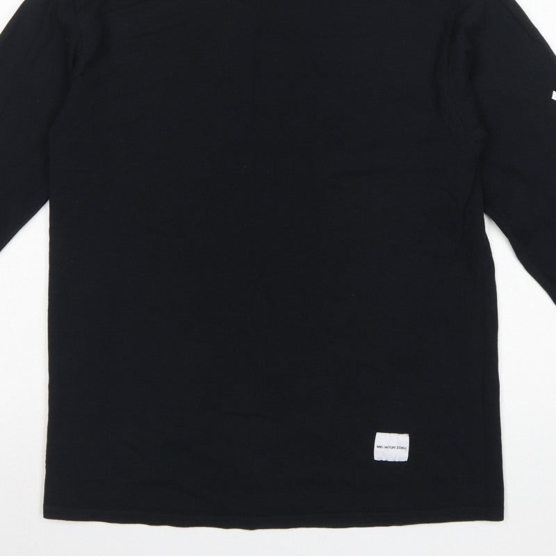MKI Miyuki Zoku Men's Black M Long Sleeve Graphic Logo T-Shirt