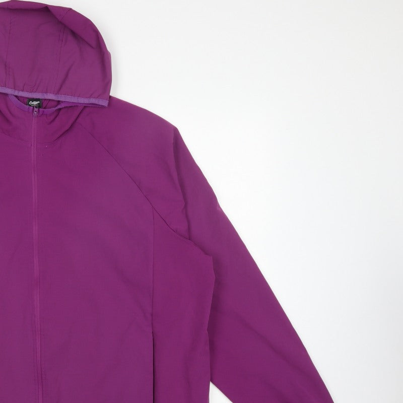 Cotton Traders Women’s Purple XL Hooded Full Zip Softshell Jacket