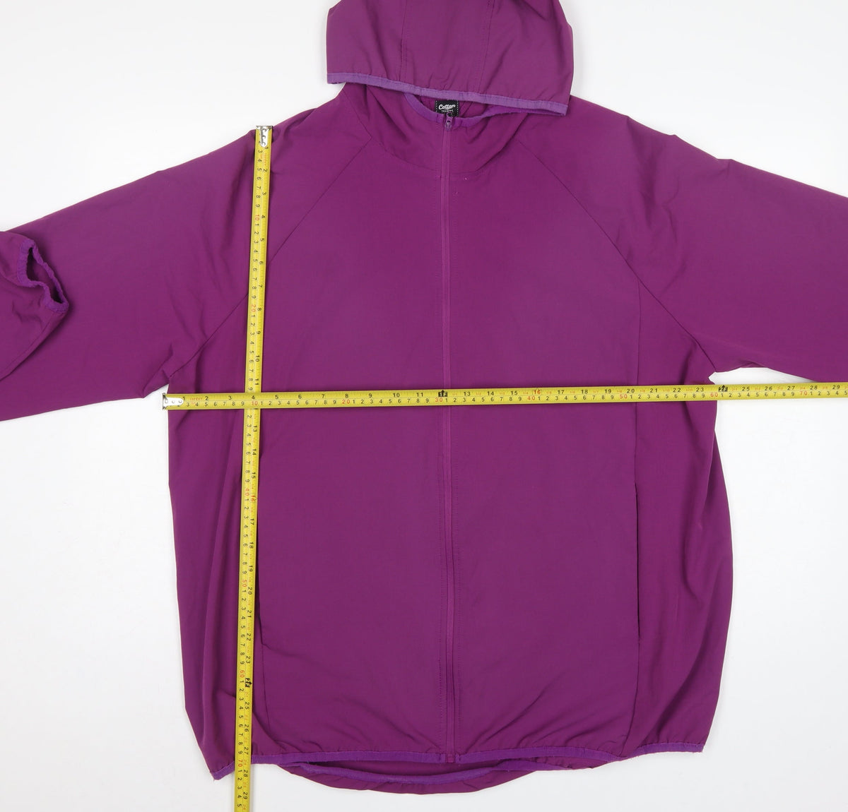 Cotton Traders Women’s Purple XL Hooded Full Zip Softshell Jacket