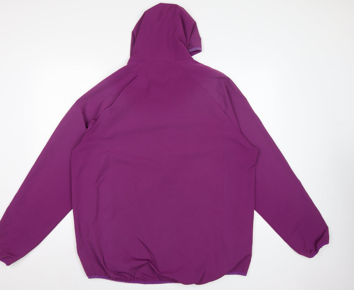 Cotton Traders Women’s Purple XL Hooded Full Zip Softshell Jacket