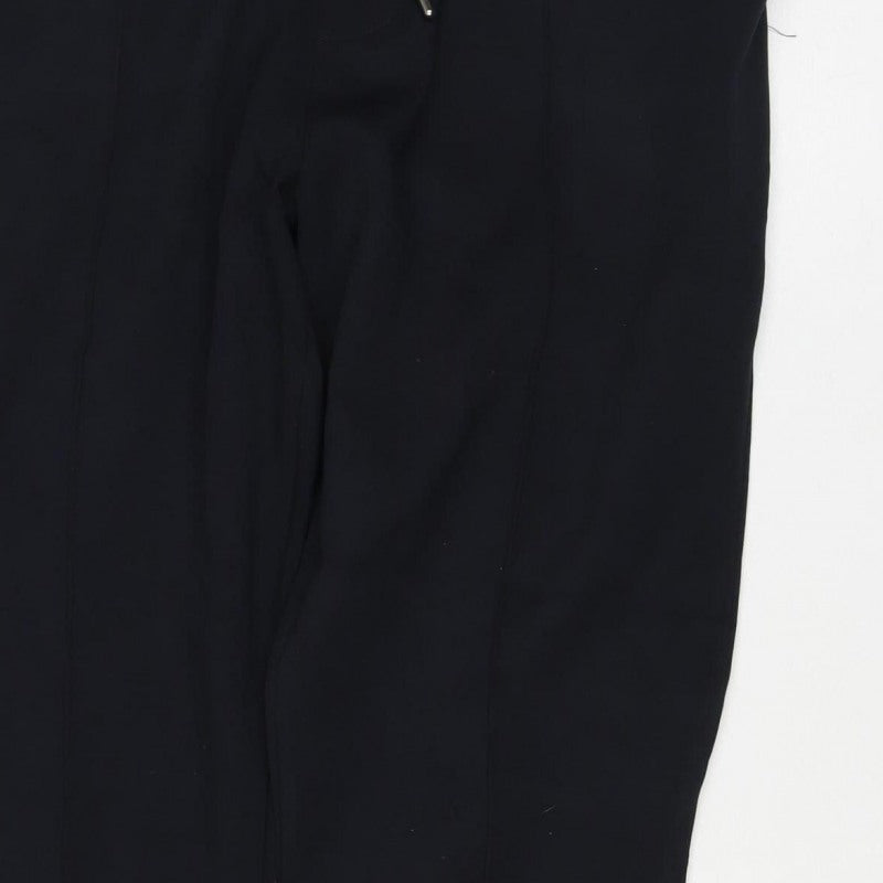 Tally Weijl Women Black M Cotton Blend Drawstring Cuffed Jogger Trousers