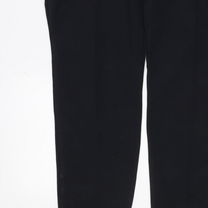 Tally Weijl Women Black M Cotton Blend Drawstring Cuffed Jogger Trousers