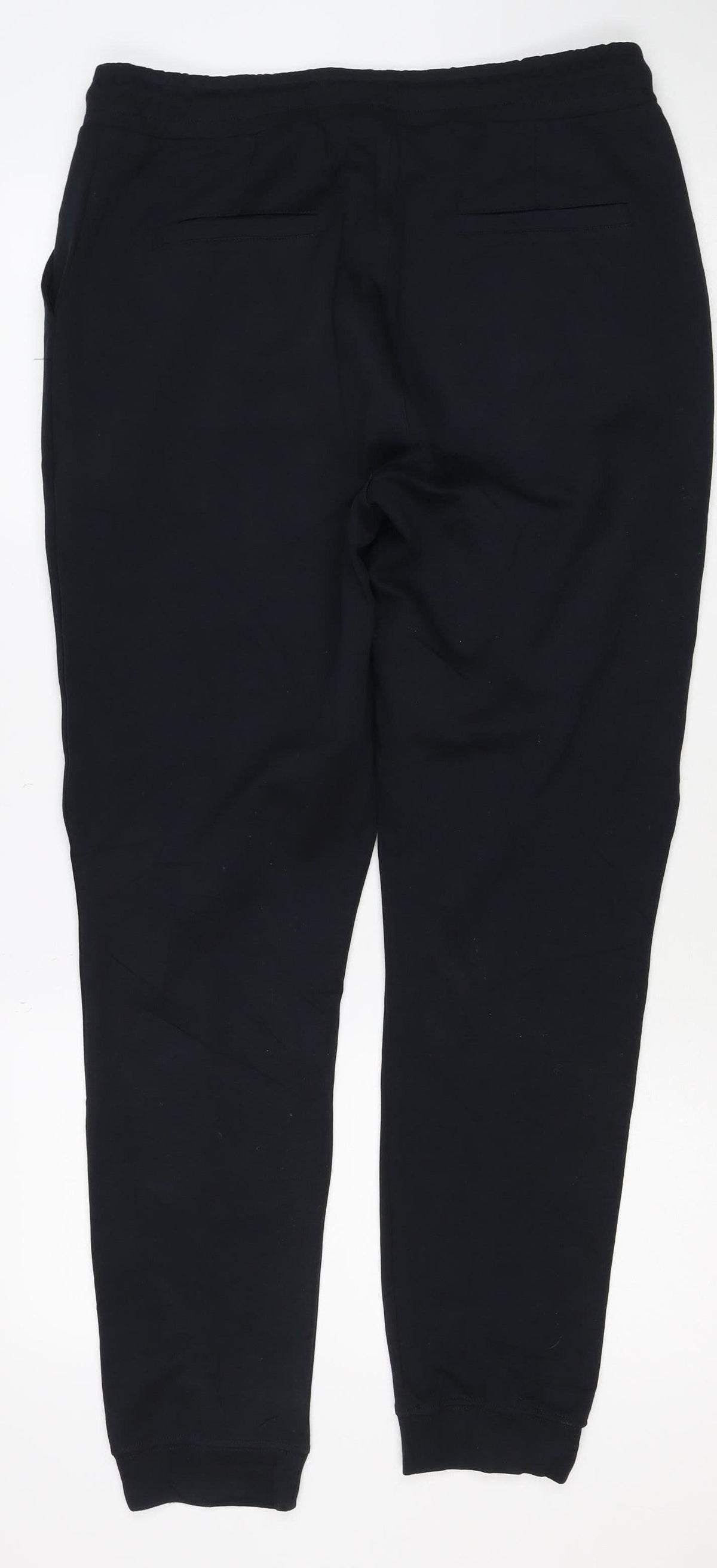 Tally Weijl Women Black M Cotton Blend Drawstring Cuffed Jogger Trousers