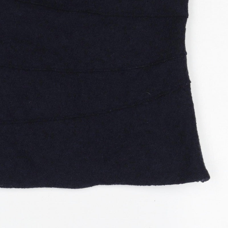 Zara Women Blue UK 14 Wool Blend Strapless Lined Tank Top