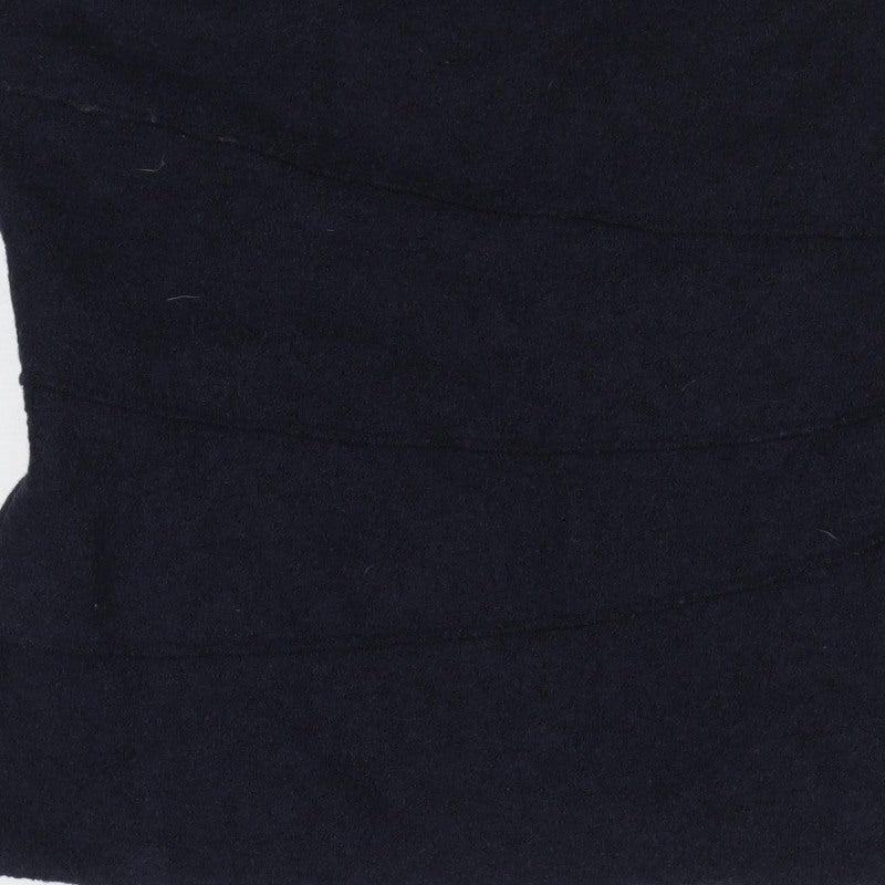 Zara Women Blue UK 14 Wool Blend Strapless Lined Tank Top