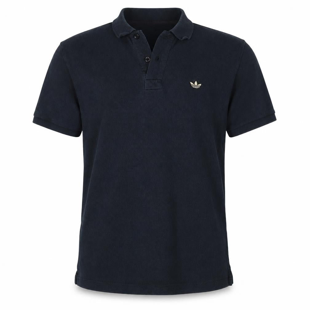 Adidas Originals Men's Black M Cotton Logo Short Sleeve Polo Shirt