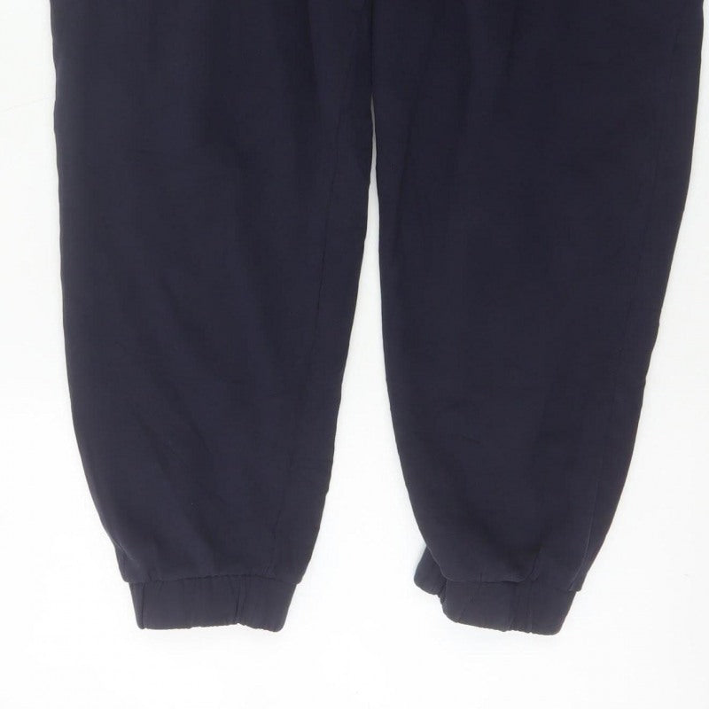John Lewis Anyday Men's Blue L Cotton Jogger Trousers Elastic Waist