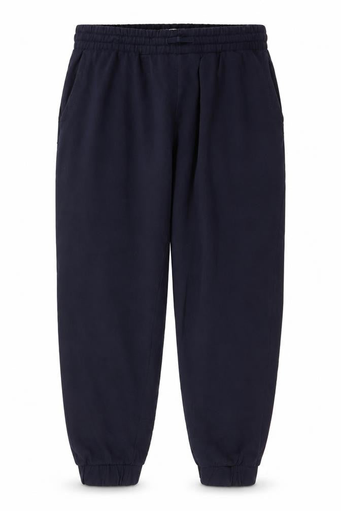 John Lewis Anyday Men's Blue L Cotton Jogger Trousers Elastic Waist