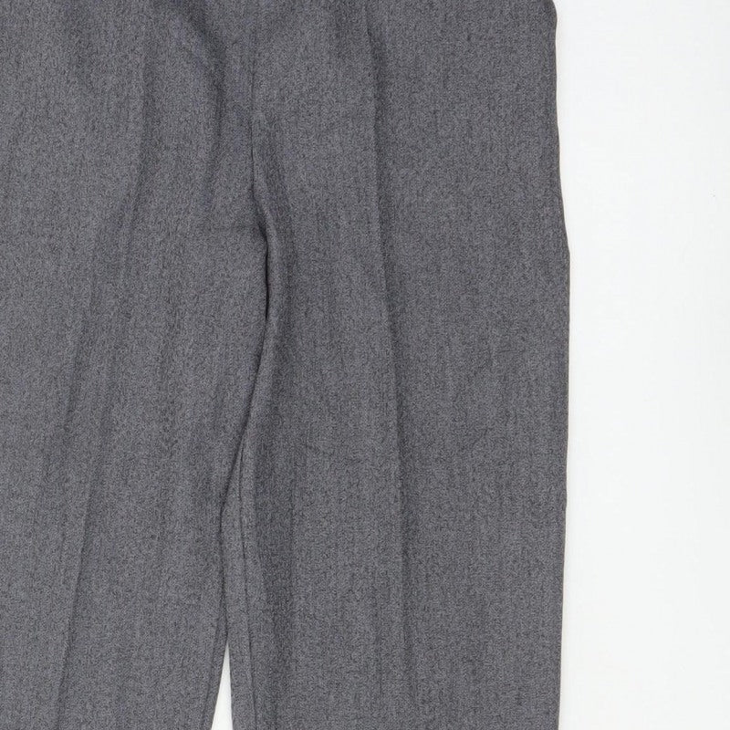 Autonomy Women’s Grey Size 10 Straight Leg Elastic Waist Trousers