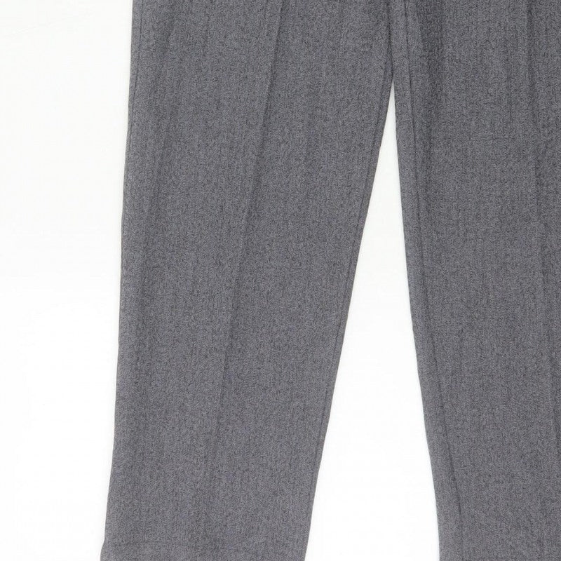 Autonomy Women’s Grey Size 10 Straight Leg Elastic Waist Trousers