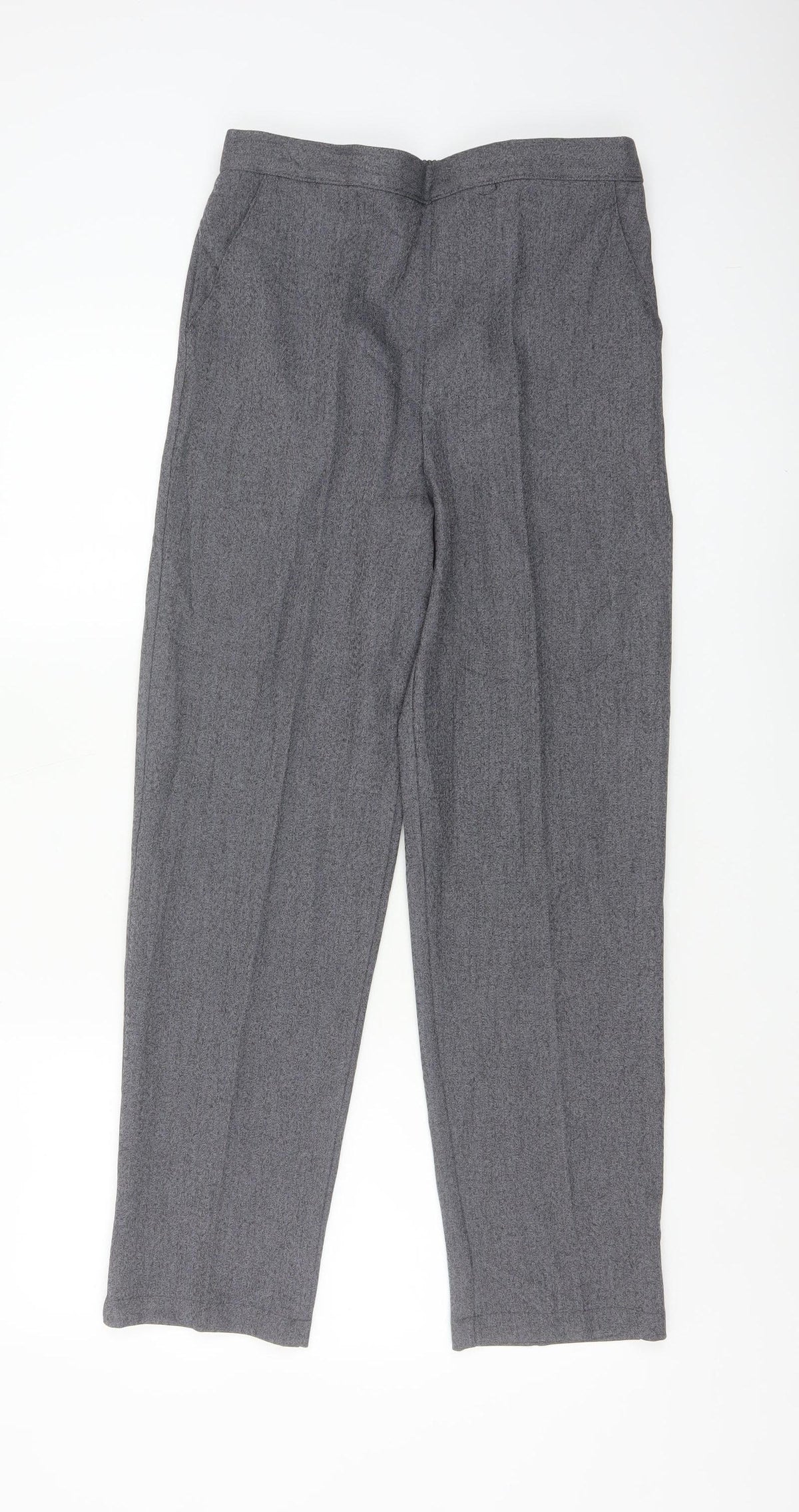 Autonomy Women’s Grey Size 10 Straight Leg Elastic Waist Trousers