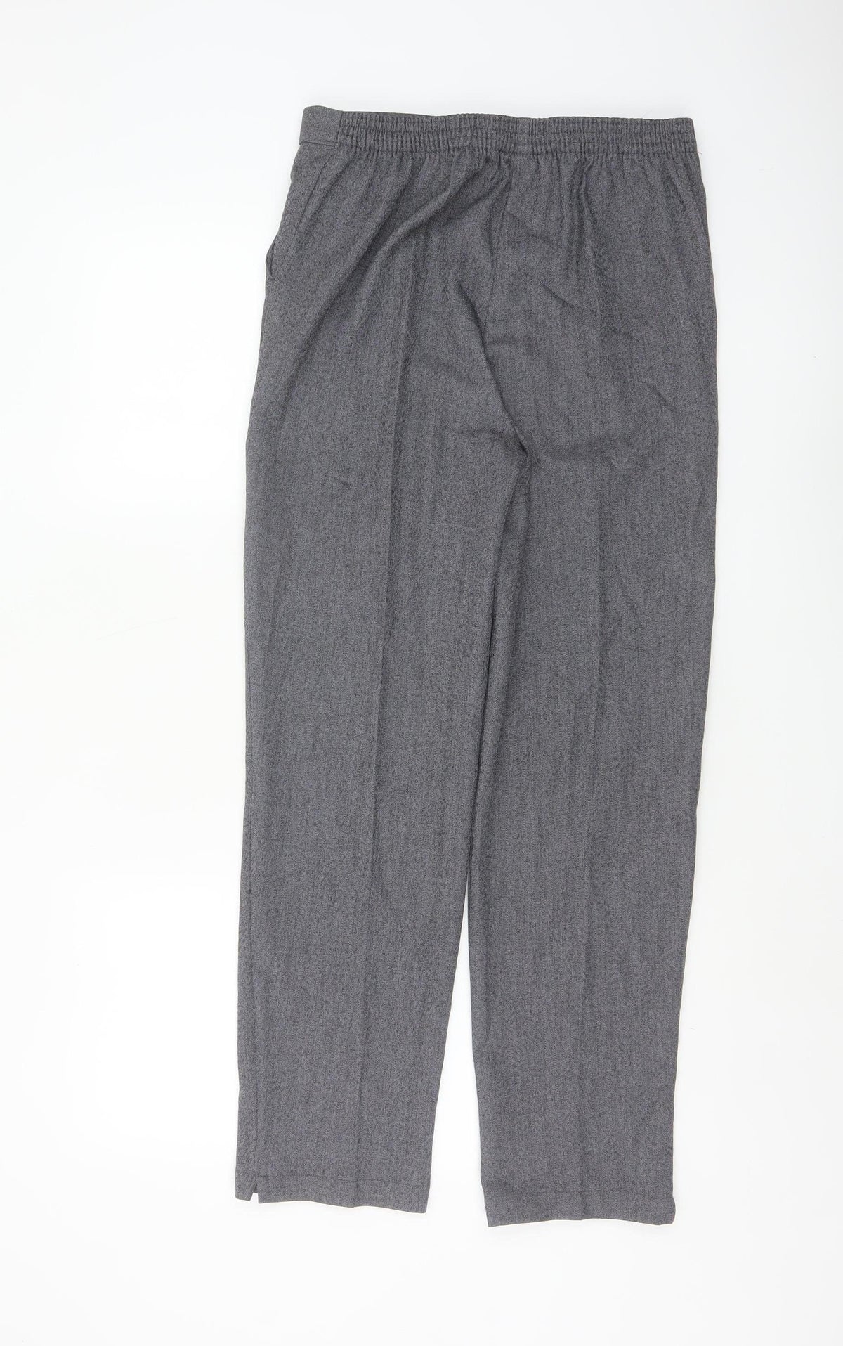 Autonomy Women’s Grey Size 10 Straight Leg Elastic Waist Trousers