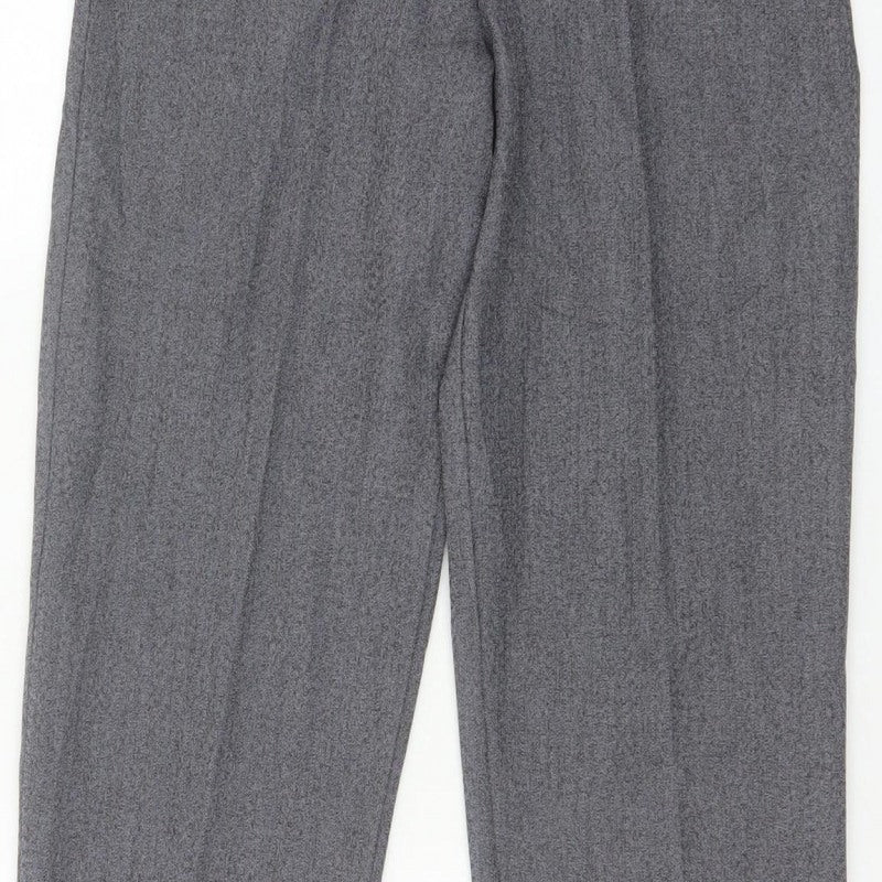 Autonomy Women’s Grey Size 10 Straight Leg Elastic Waist Trousers