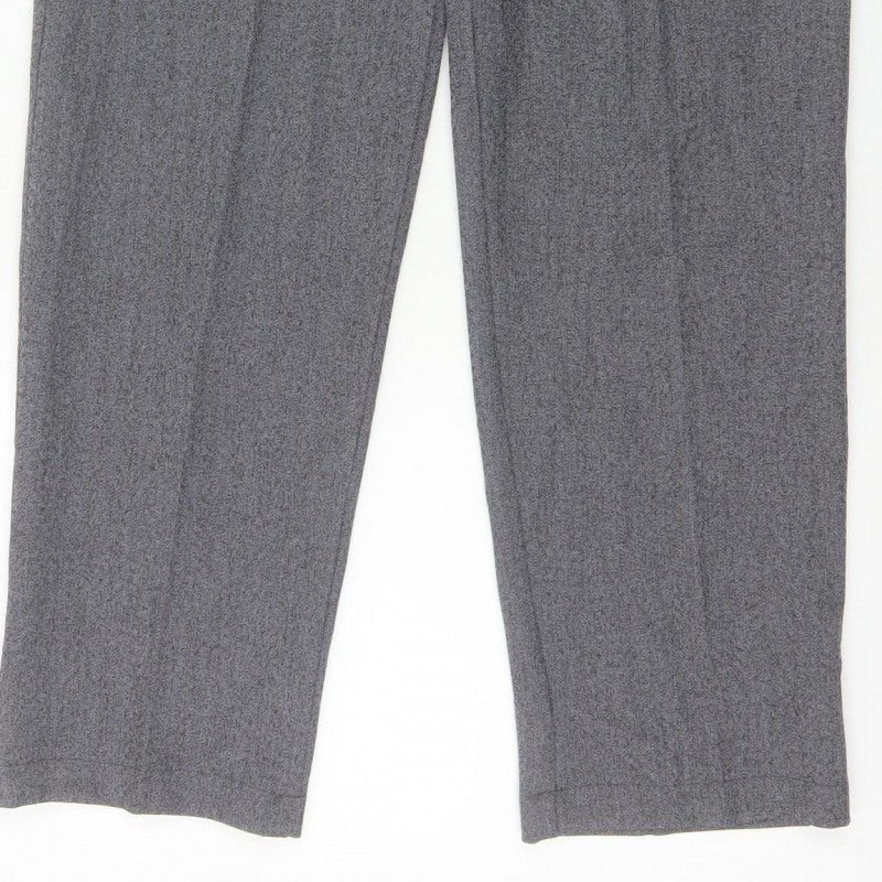 Autonomy Women’s Grey Size 10 Straight Leg Elastic Waist Trousers