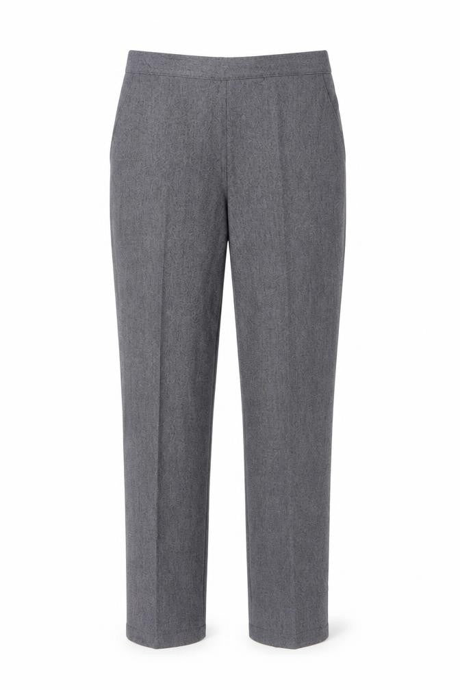 Autonomy Women’s Grey Size 10 Straight Leg Elastic Waist Trousers