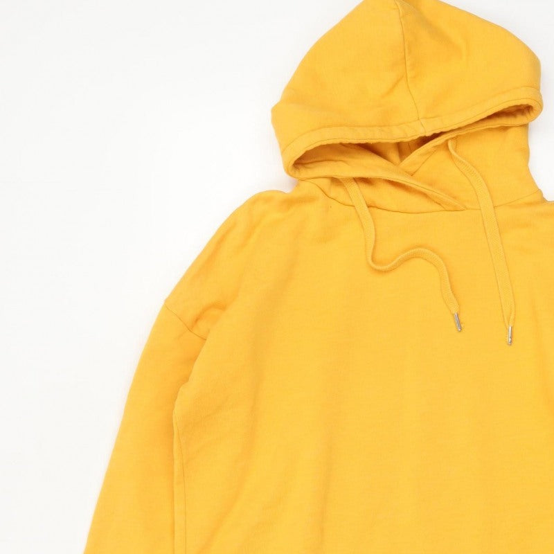 Very Women's Yellow Size 10 Pullover Hoodie Drawstring Fleece