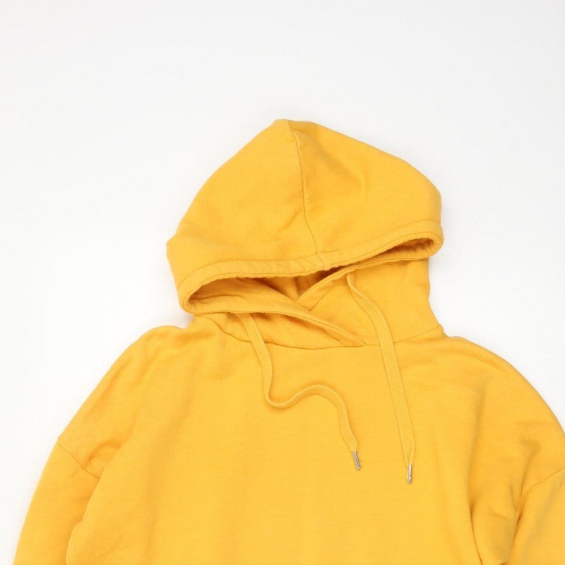 Very Women's Yellow Size 10 Pullover Hoodie Drawstring Fleece