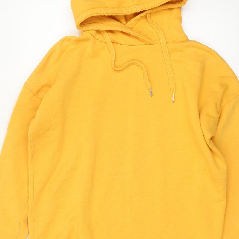 Very Women's Yellow Size 10 Pullover Hoodie Drawstring Fleece