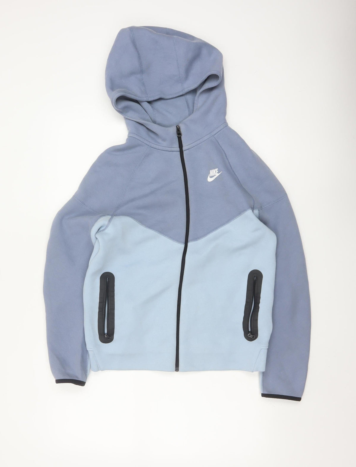 Nike Boys Blue XL 158-170cm Full Zip Tech Fleece Hoodie Zip Pockets