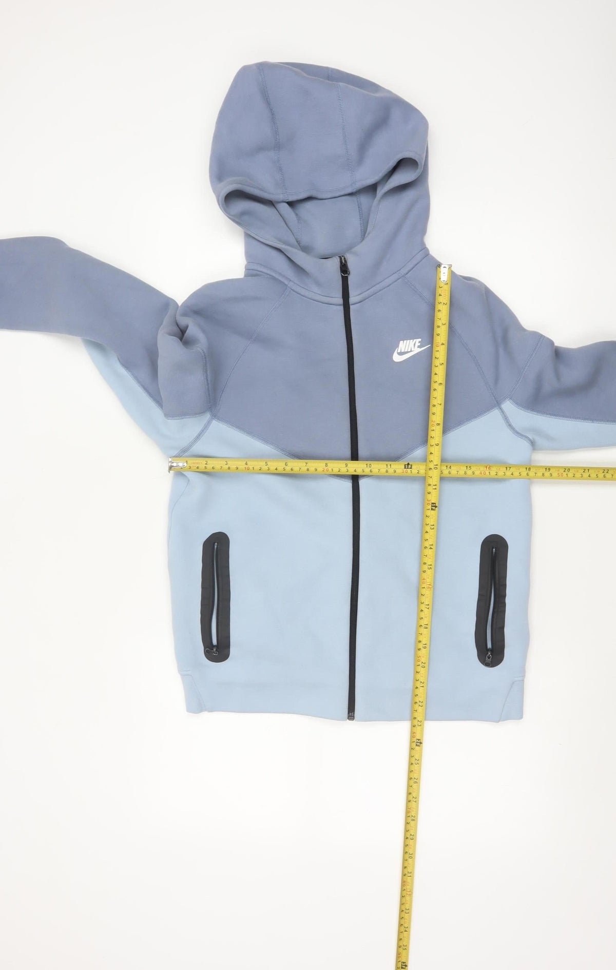 Nike Boys Blue XL 158-170cm Full Zip Tech Fleece Hoodie Zip Pockets