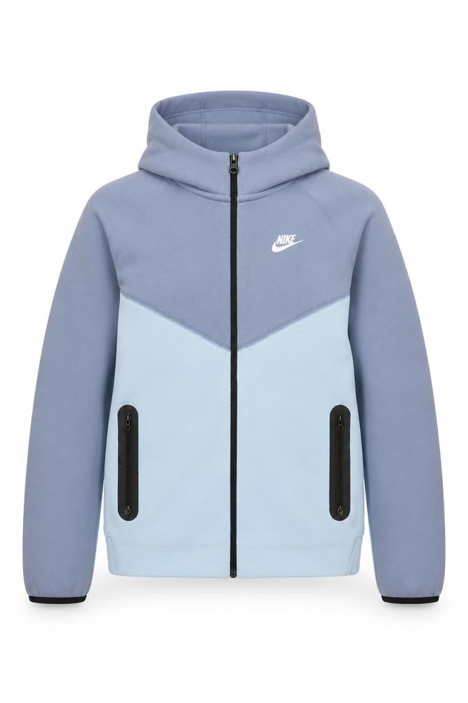 Nike Boys Blue XL 158-170cm Full Zip Tech Fleece Hoodie Zip Pockets