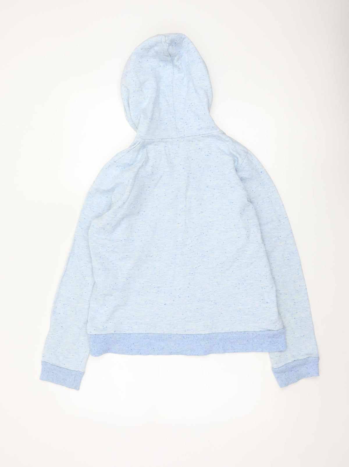 FCUK Jeans Women Blue XL Full Zip Hoodie Logo Fleece
