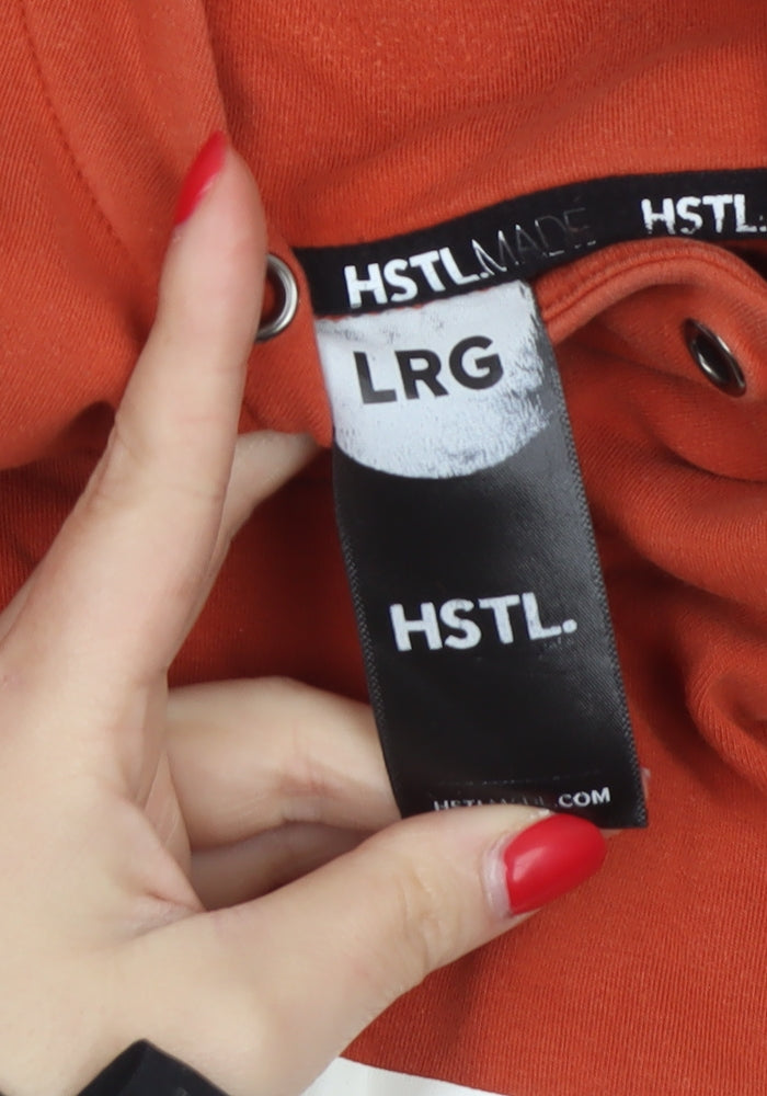 HSTL. MADE Men’s Orange L Graphic Print Pullover Hoodie