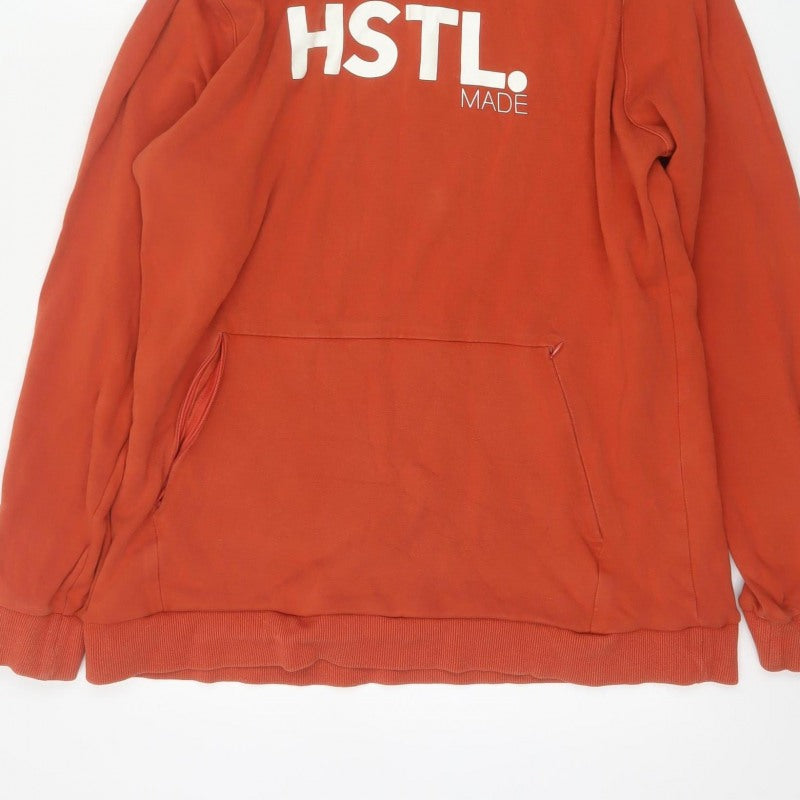 HSTL. MADE Men’s Orange L Graphic Print Pullover Hoodie