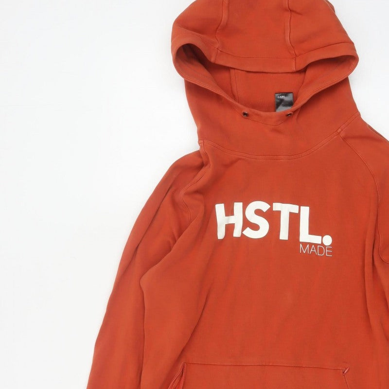 HSTL. MADE Men’s Orange L Graphic Print Pullover Hoodie