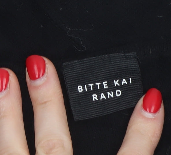 Bitte Kai Rand Women Black M Full Zip Long Sleeve Knit Jumper
