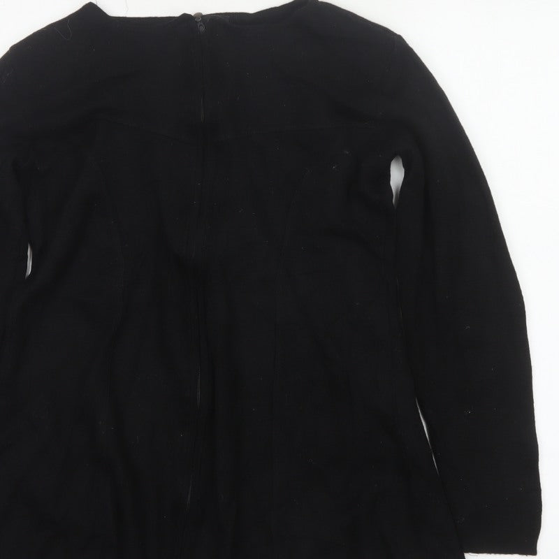 Bitte Kai Rand Women Black M Full Zip Long Sleeve Knit Jumper