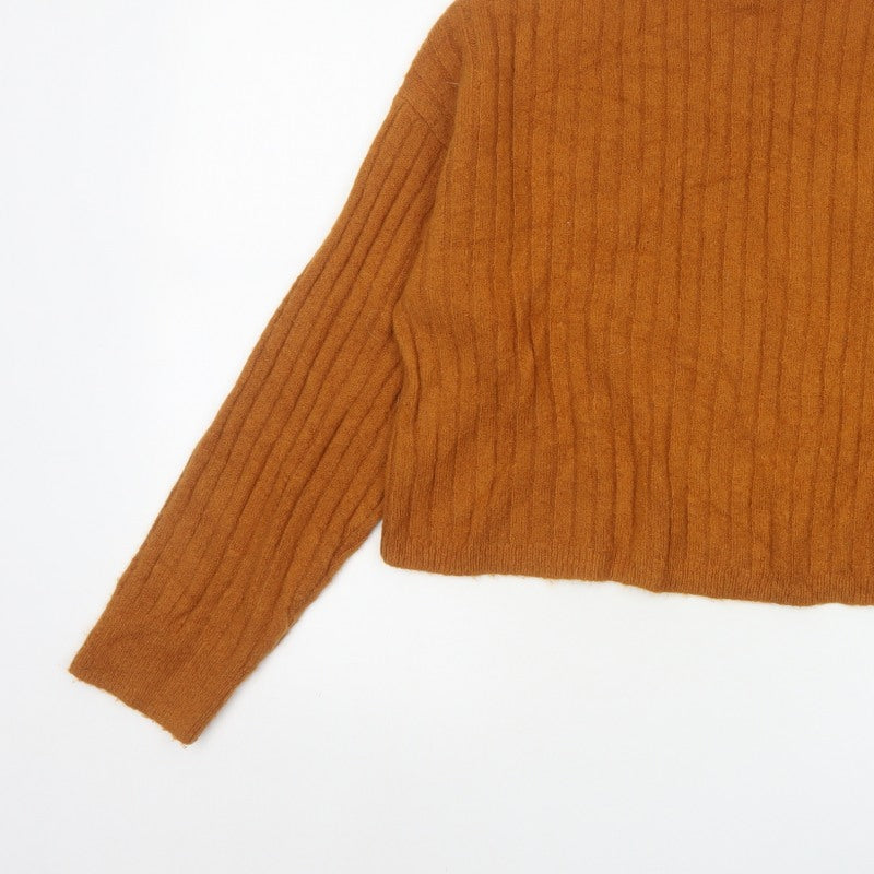 ASOS Women’s Orange Ribbed Roll Neck Knit Jumper UK 10 Long Sleeve