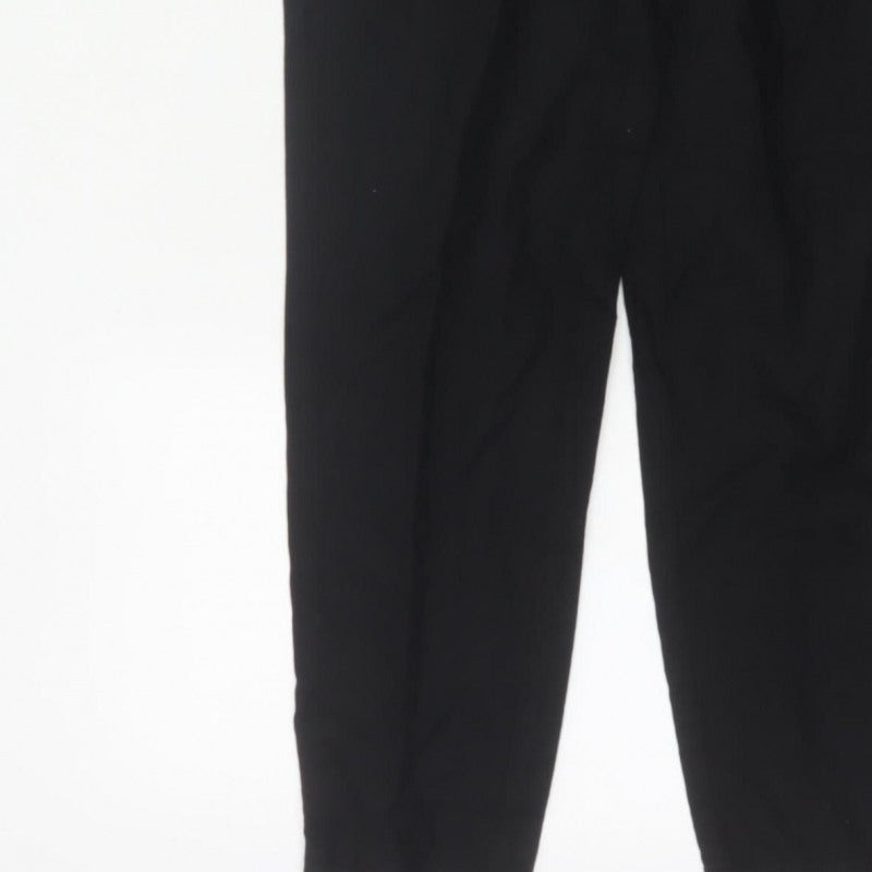 Chicorée H&M Women’s Black UK 6 Paperbag High Waist Tapered Trousers