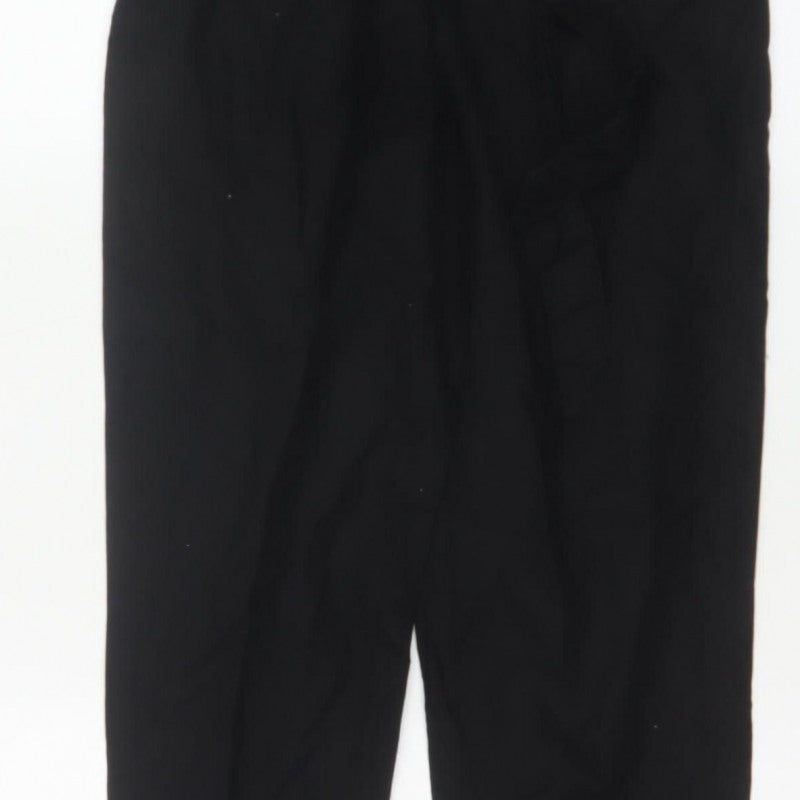 Chicorée H&M Women’s Black UK 6 Paperbag High Waist Tapered Trousers