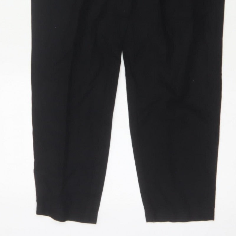 Chicorée H&M Women’s Black UK 6 Paperbag High Waist Tapered Trousers
