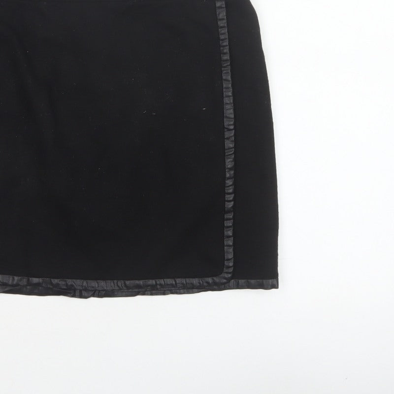 Gap Women’s Black UK 6 Short Wrap Mini Skirt