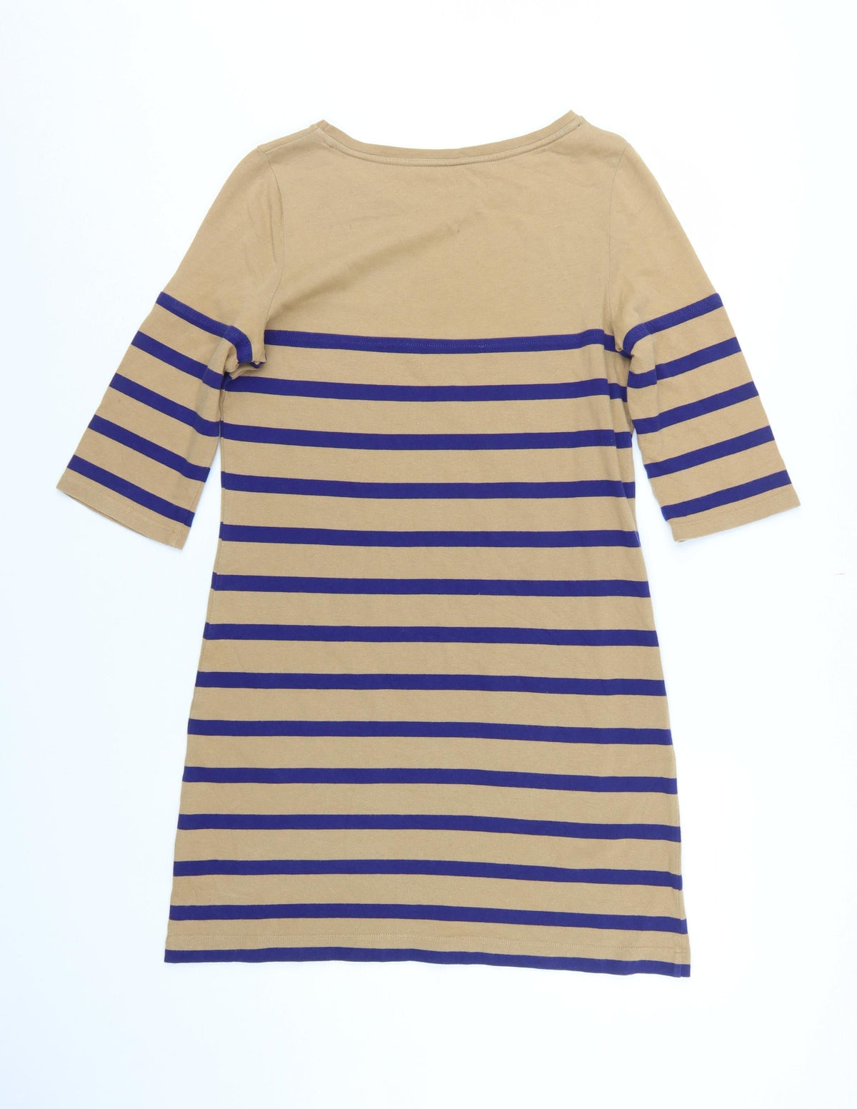 Boden Women’s Multicoloured UK 10 Stripe Cotton Shift Dress Pockets