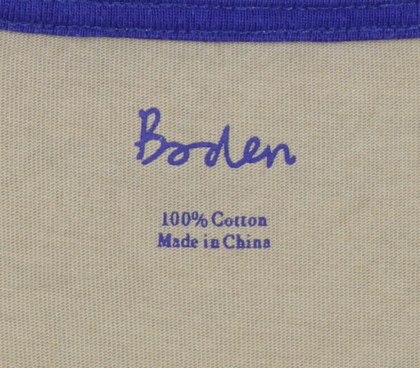 Boden Women’s Multicoloured UK 10 Stripe Cotton Shift Dress Pockets