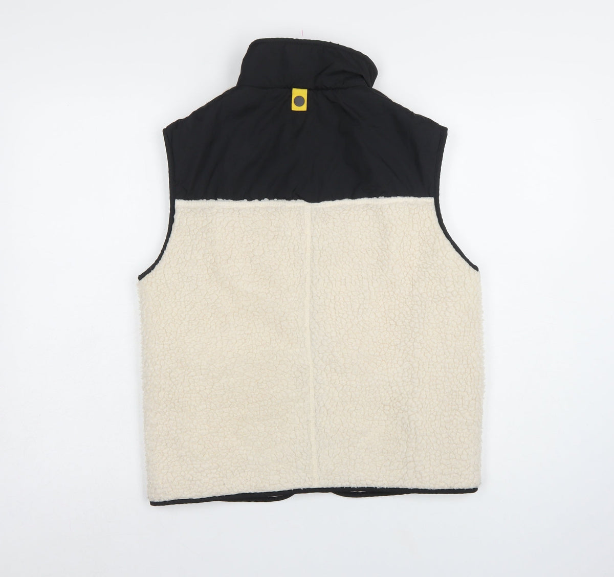H&M Women Multicolour XS Fleece Padded Zip Waistcoat Gilet