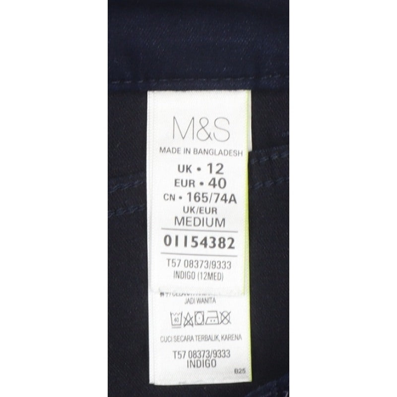 Marks & Spencer Women’s Blue UK 12 Slim Stretch Jeggings