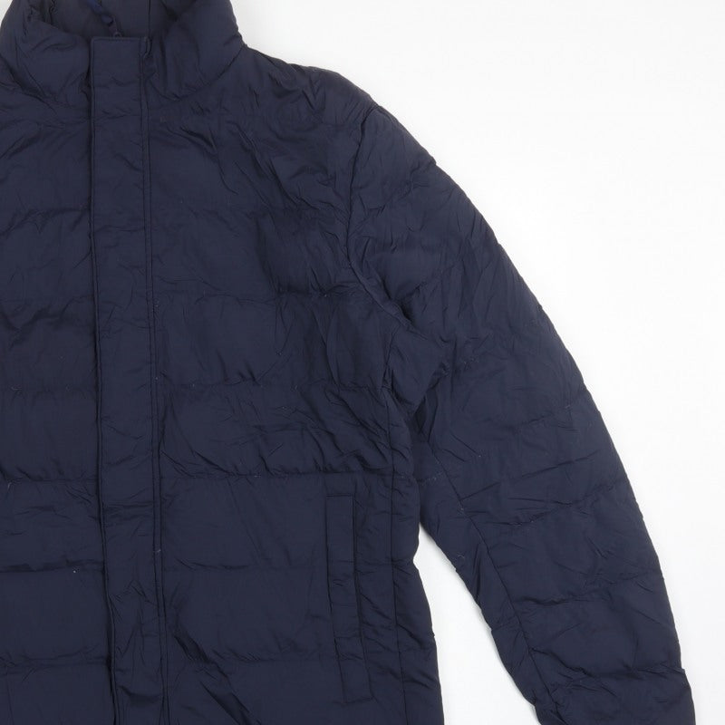 Uniqlo Men’s Blue L Lightweight Down Puffer Jacket Water Resistant