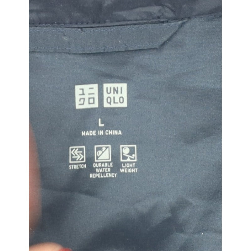 Uniqlo Men’s Blue L Lightweight Down Puffer Jacket Water Resistant