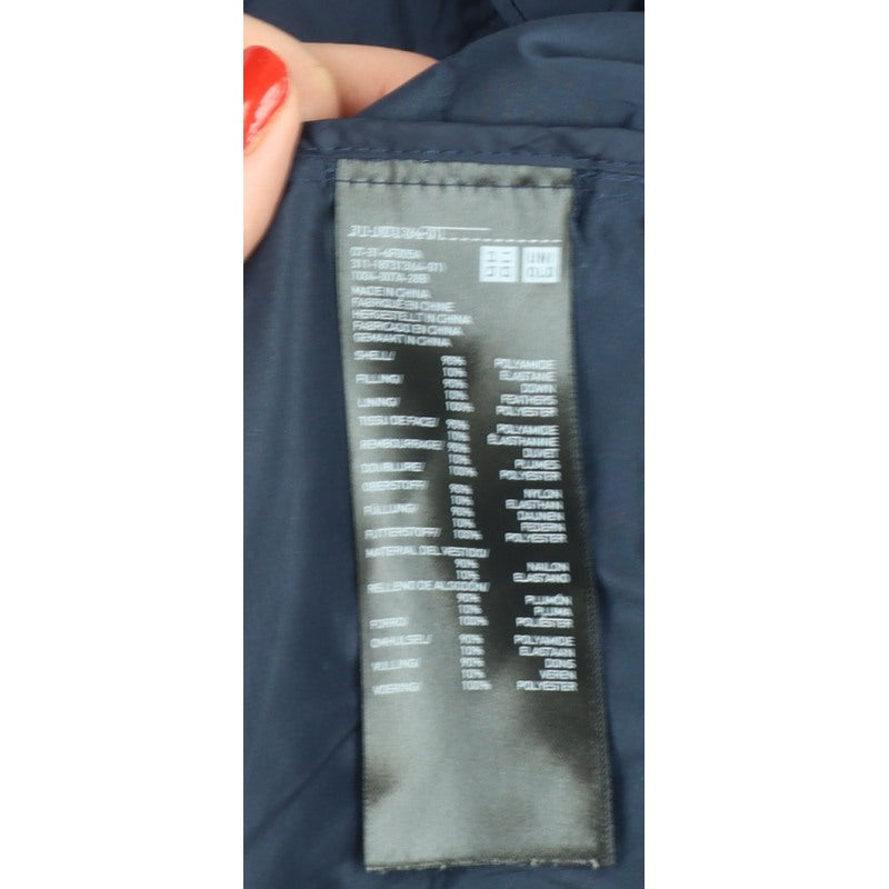 Uniqlo Men’s Blue L Lightweight Down Puffer Jacket Water Resistant