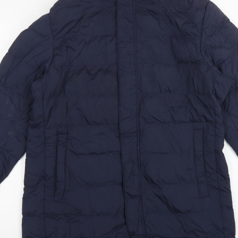 Uniqlo Men’s Blue L Lightweight Down Puffer Jacket Water Resistant