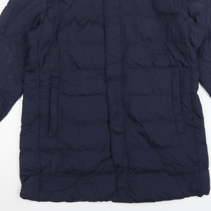 Uniqlo Men’s Blue L Lightweight Down Puffer Jacket Water Resistant