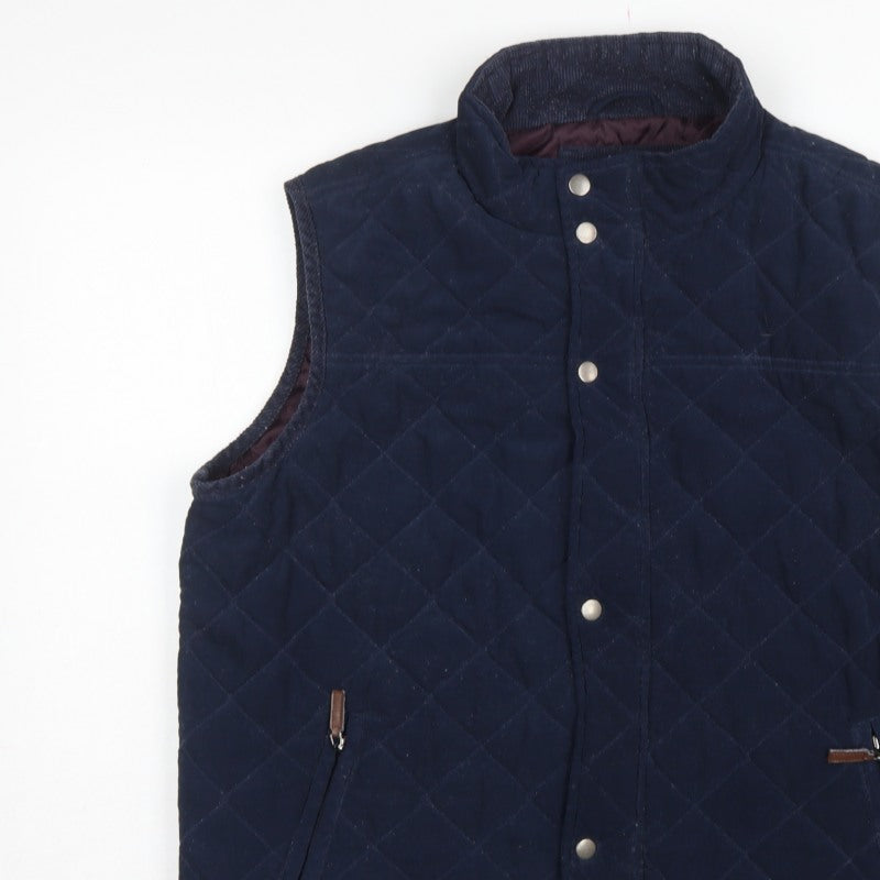 James Pringle Men’s Blue 2XL Quilted Padded Waistcoat Gilet