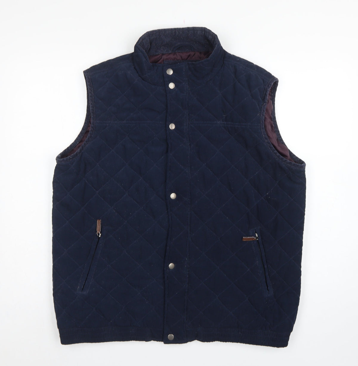 James Pringle Men’s Blue 2XL Quilted Padded Waistcoat Gilet