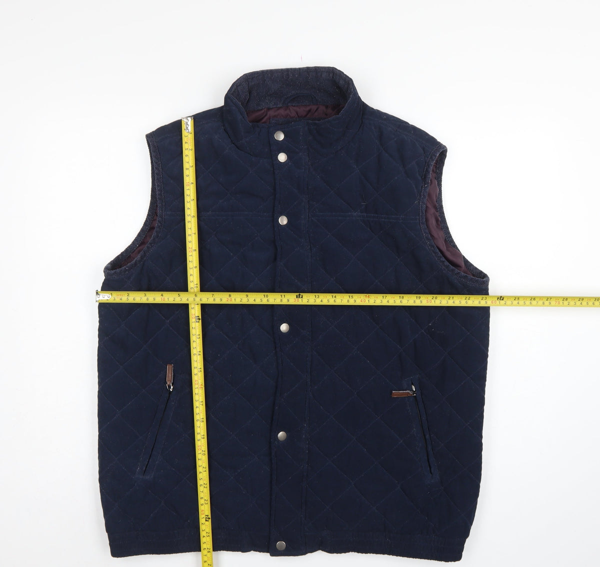 James Pringle Men’s Blue 2XL Quilted Padded Waistcoat Gilet