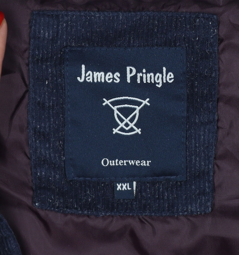 James Pringle Men’s Blue 2XL Quilted Padded Waistcoat Gilet